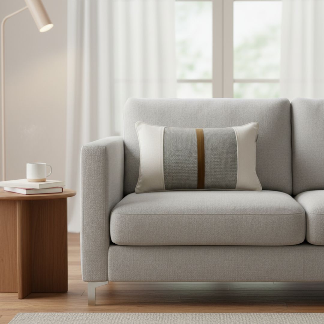 Dark blue decorative pillow - with insert - 45x45 cm