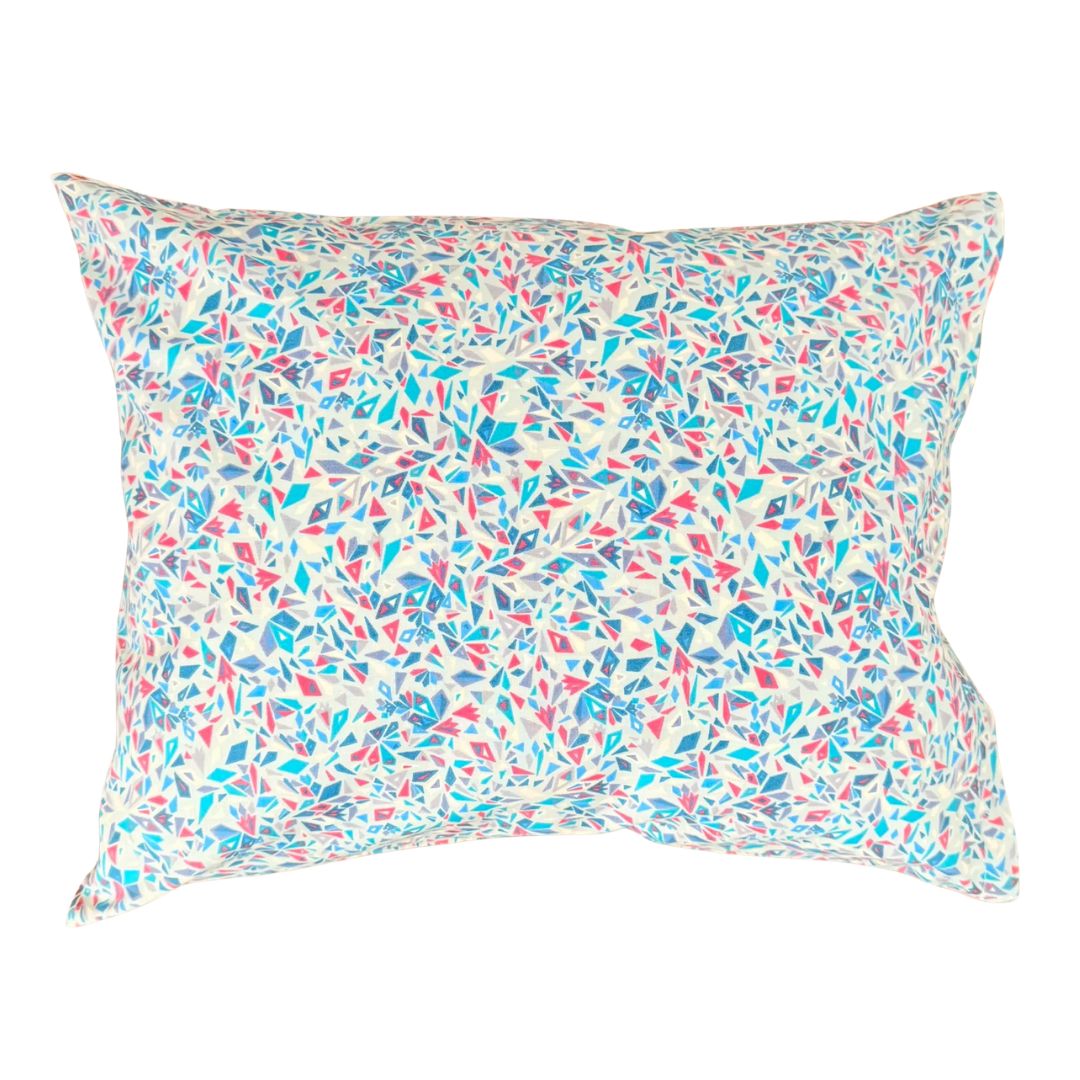 Pamut párnahuzat - Geometrikus türkiz mozaik