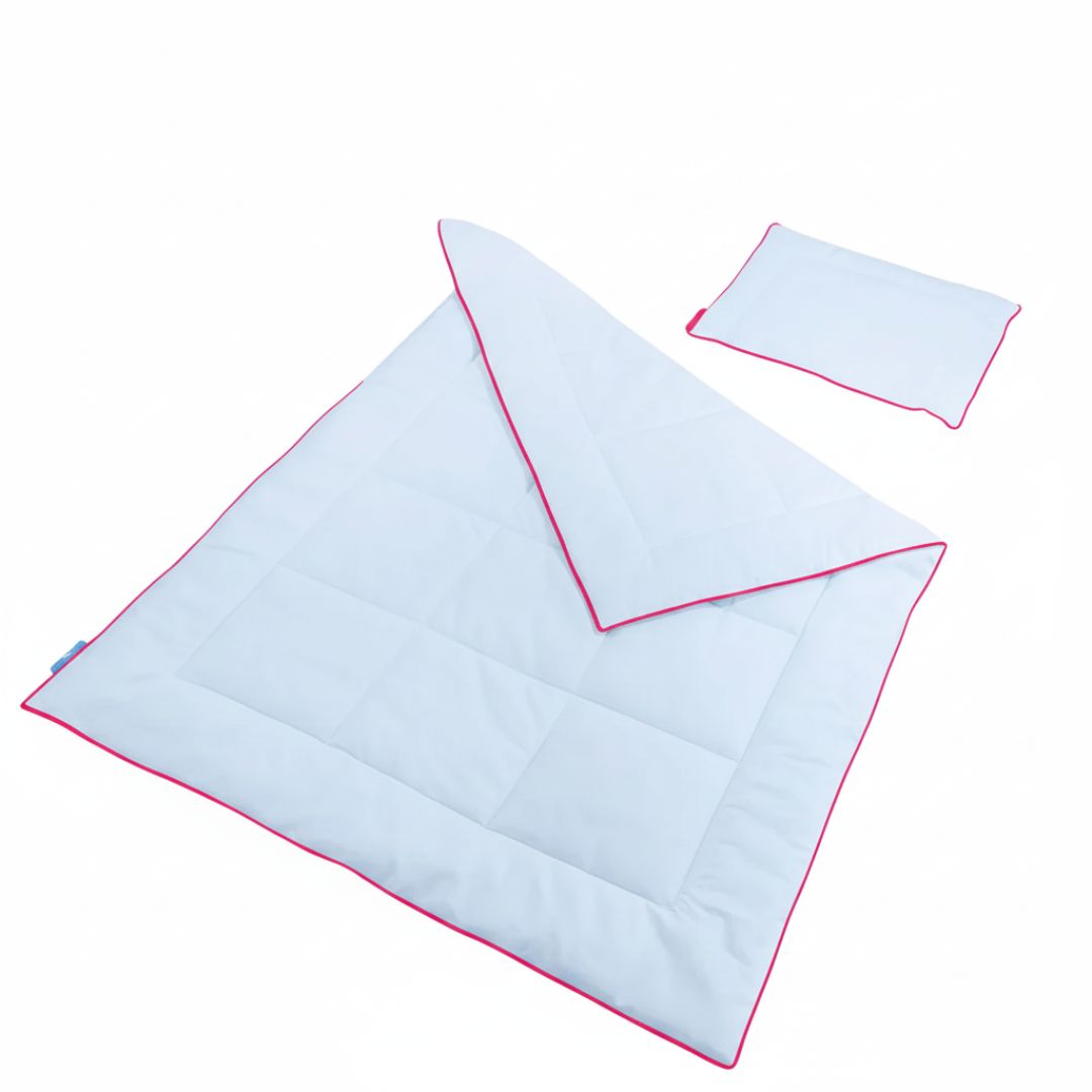 Family Pink - Antiallergén gyerek ovis garnitúra (paplan + kispárna) 2 db-os - szegőszalaggal