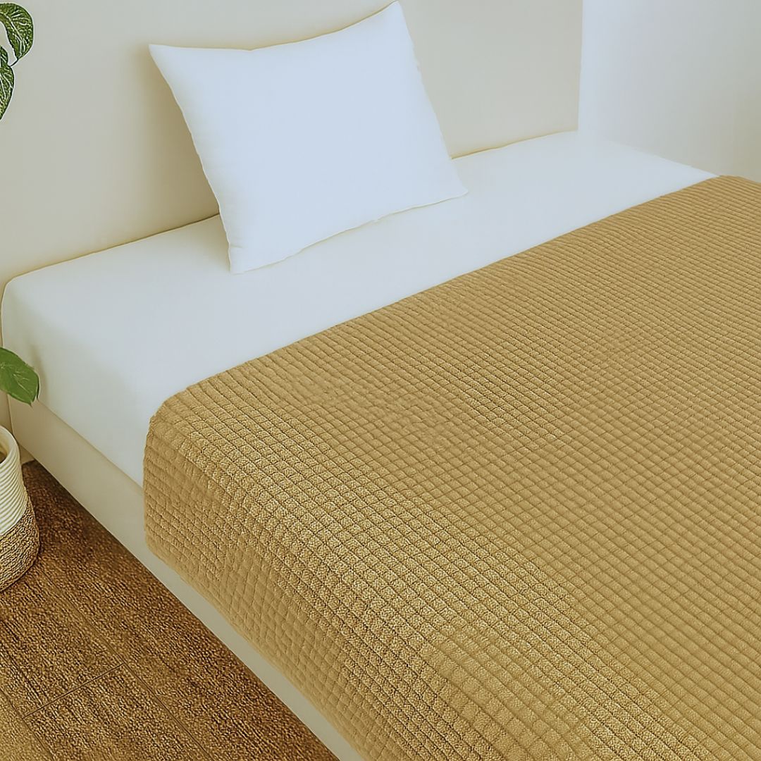 Merino pyramid blanket - Hazelnut