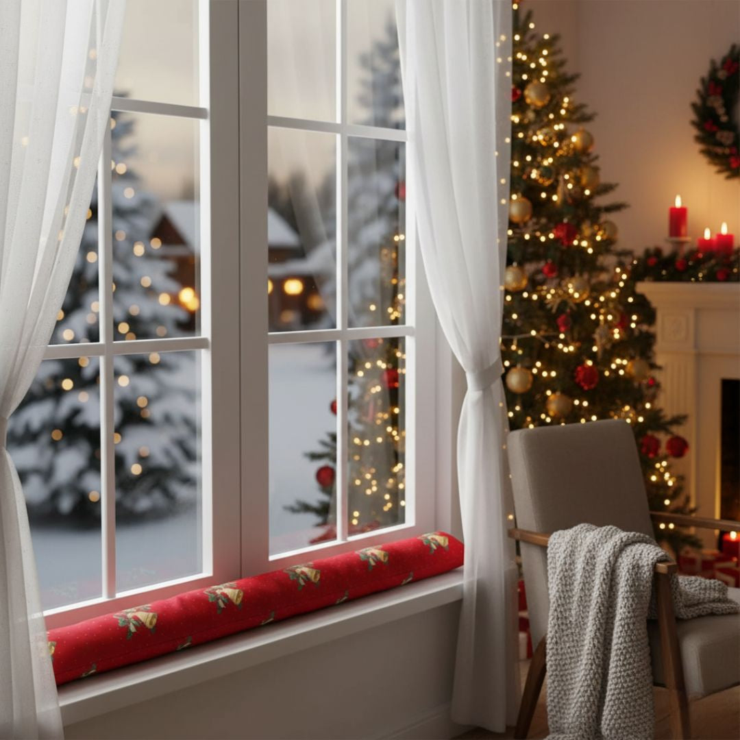 Karácsonyi huzatfogó - harang mintás