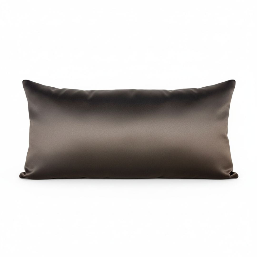 Díszpárna betéttel - Csokoládé nehézszatén szettek