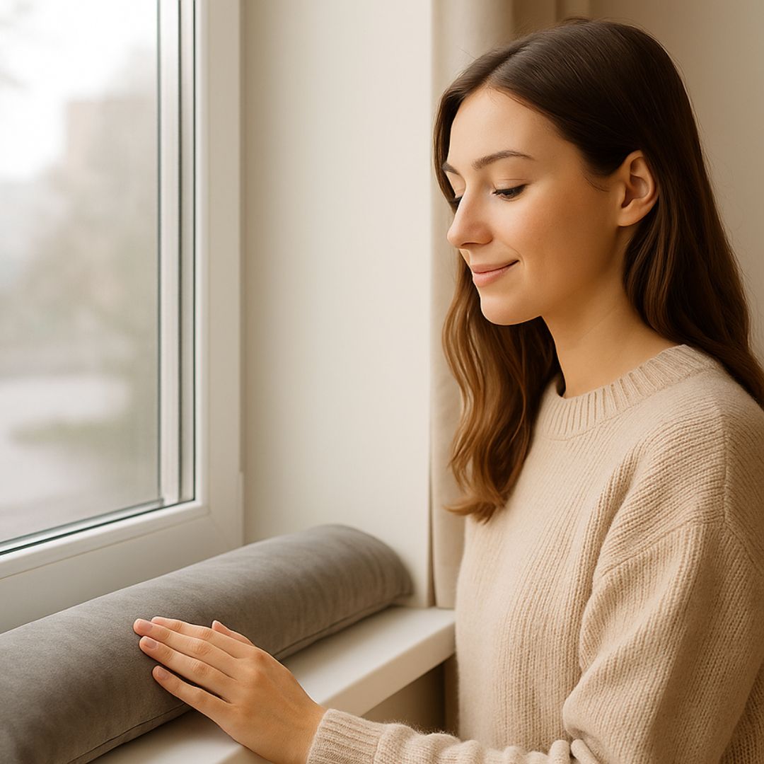 Acél bársony huzatfogó - Prémium minőség!