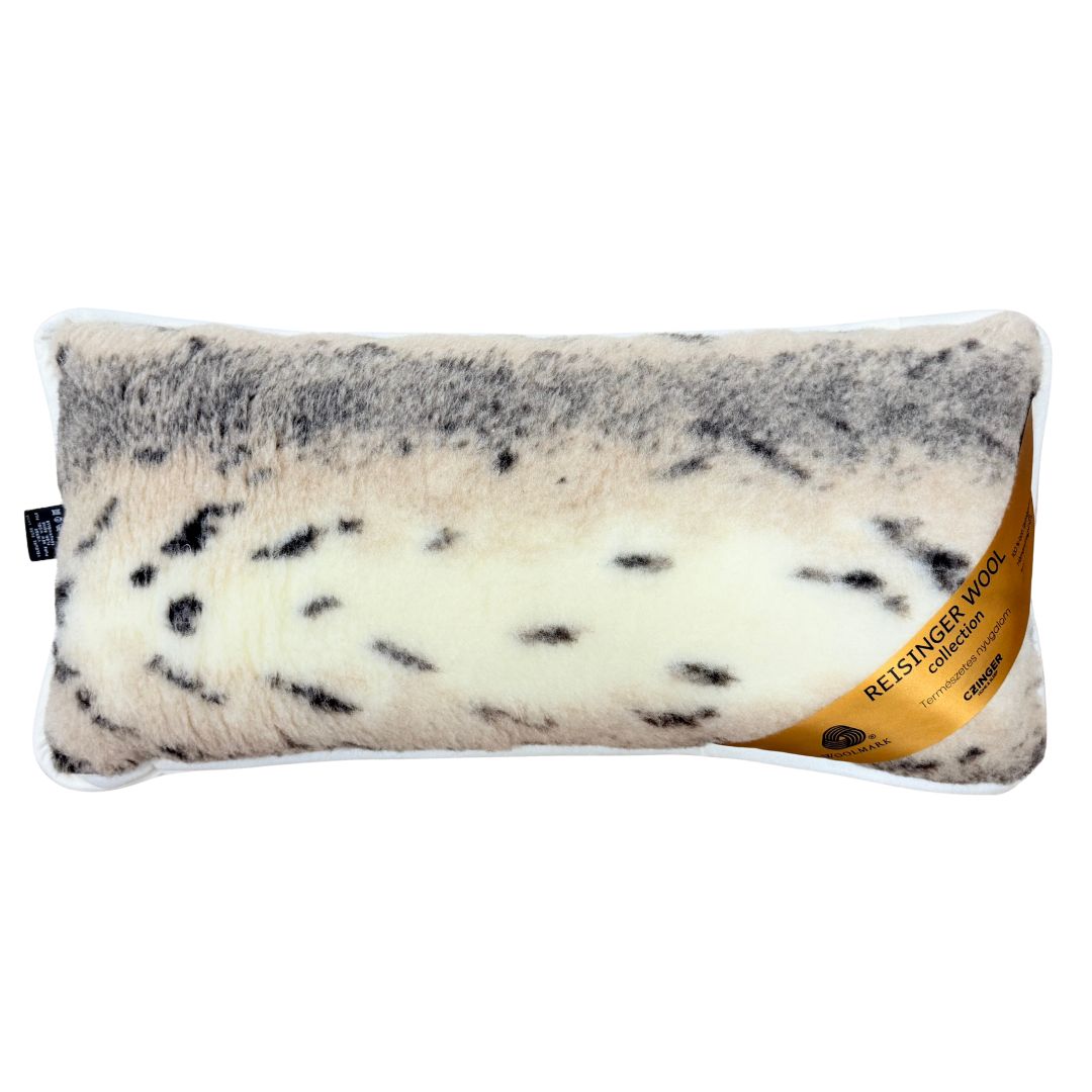 Gyapjú Euro párna - Hiúz mintás kétoldalas vízszintes - 550 gr/m2 - 40x80 cm