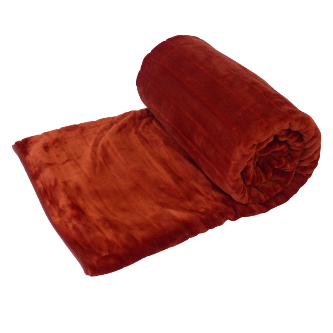 Decke - Merino Burgunderrot - 220x240 cm
