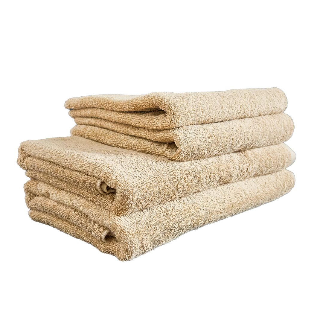 Hotel terry towel - 450 gr/m2 - Beige - packaged