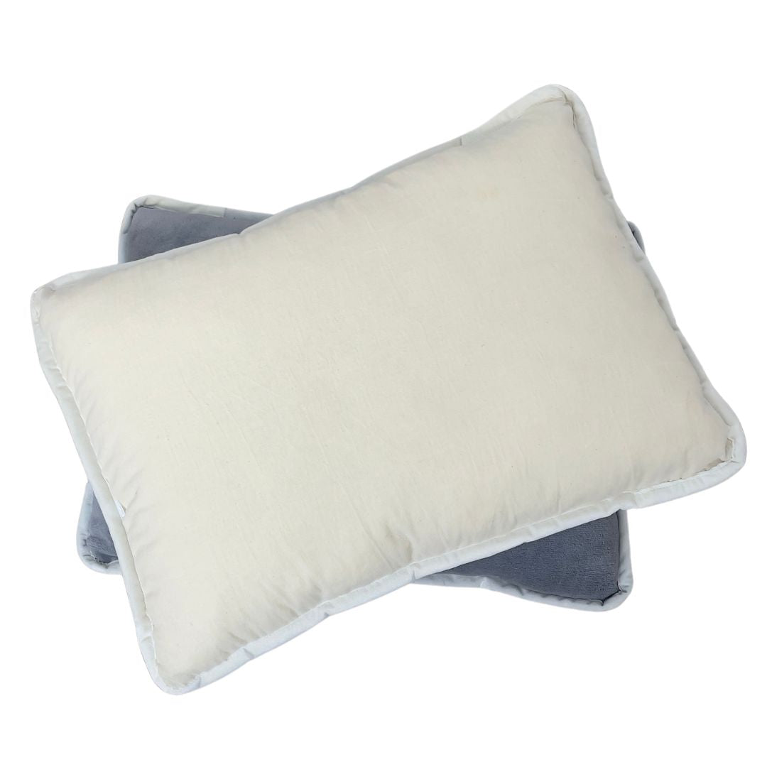 Soft - különlegesen meleg, puha kétoldalas párna - szürke/natúr
