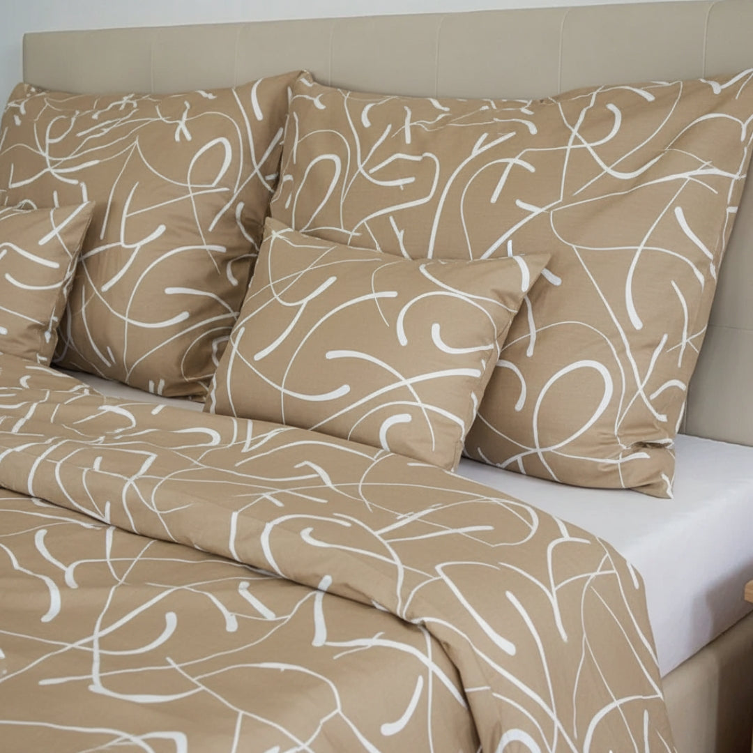 Baumwollbettwäscheset - Blaue Kreise