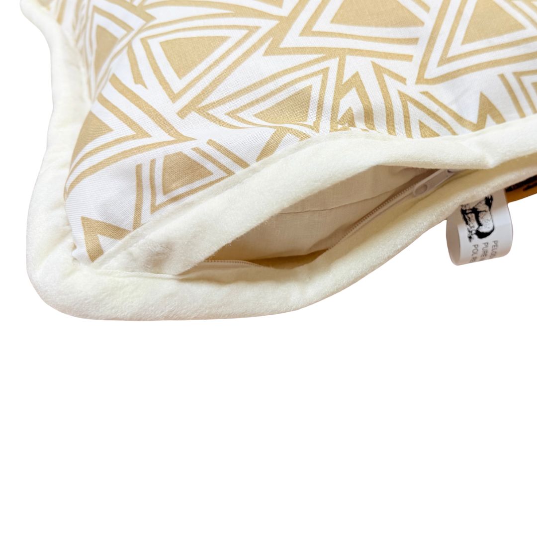 Einseitiges kleines Wollkissen mit Lavendelmuster – 600 g/m² – 40 x 50 cm