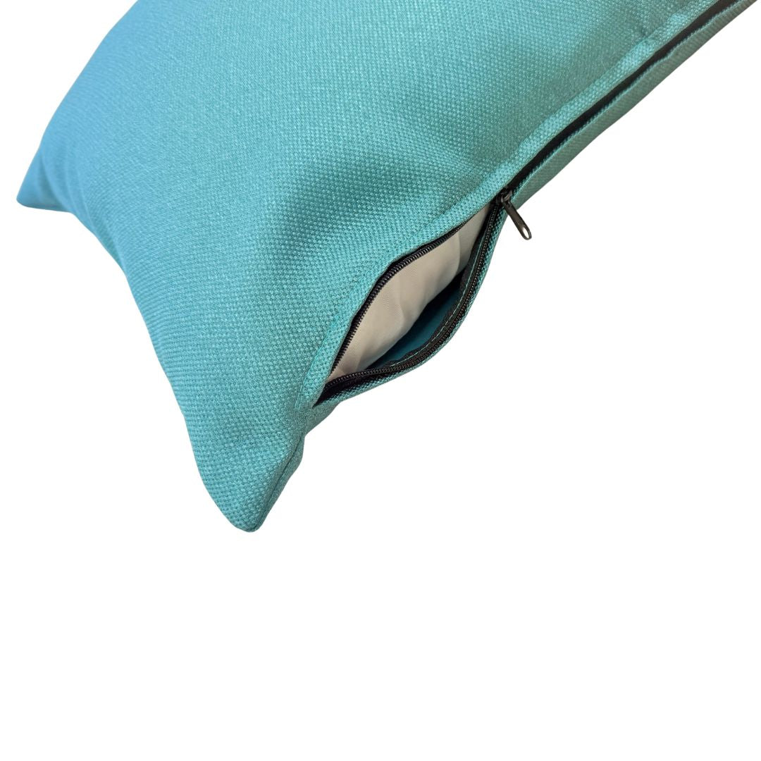 Dark blue decorative pillow - with insert - 45x45 cm