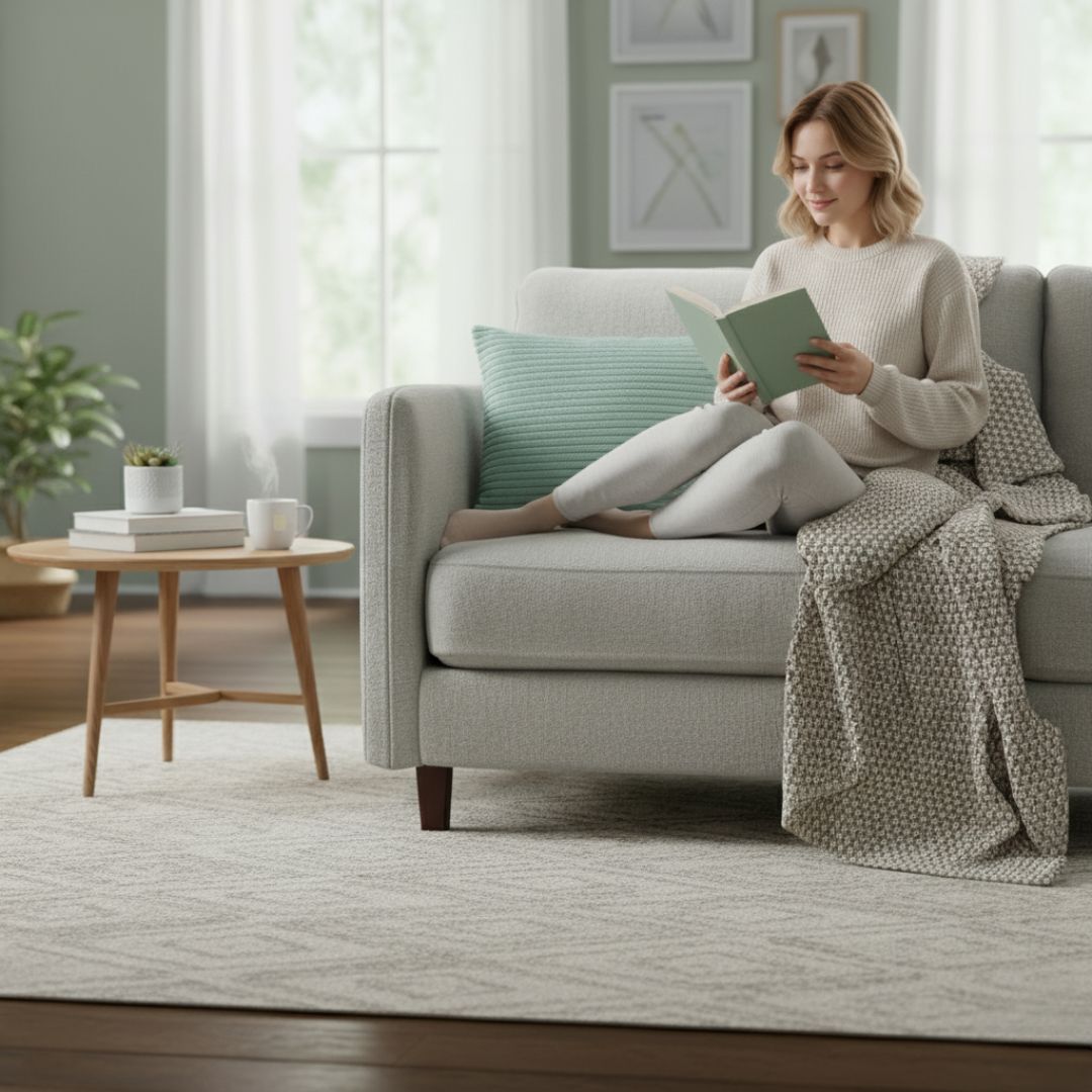 Corduroy decorative pillow - 45x45 cm