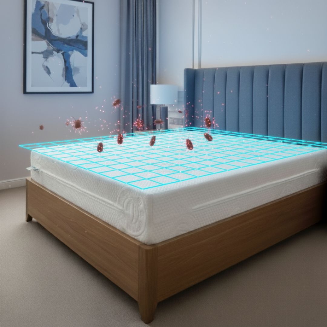 Czingerhome GREENFIRST® Anti Bed Bug - Matrachuzat cipzáras, levehető (ágyi poloska ellen)