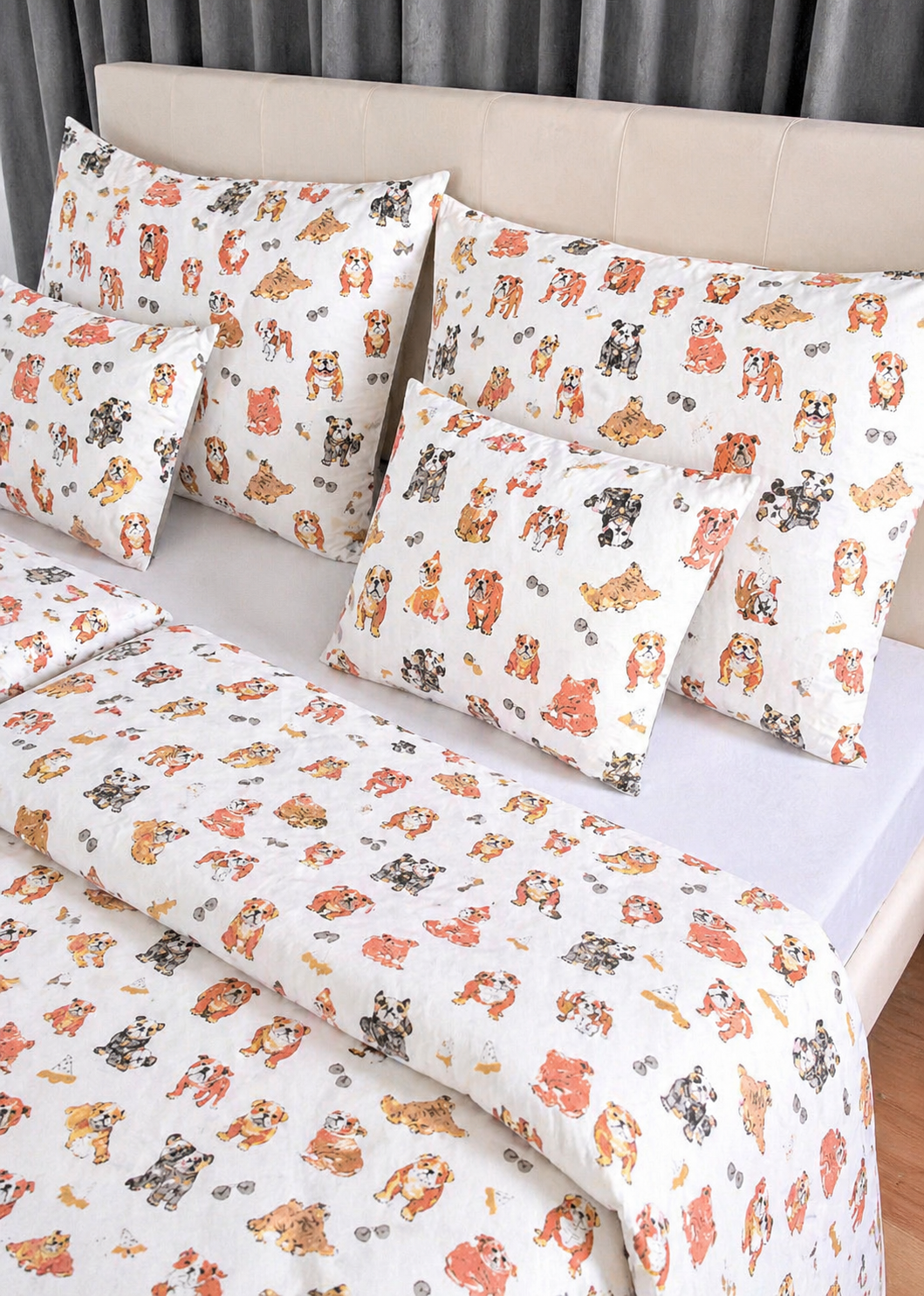 Woof Dream pamut ágyneműhuzat – kedves és modern hangulat