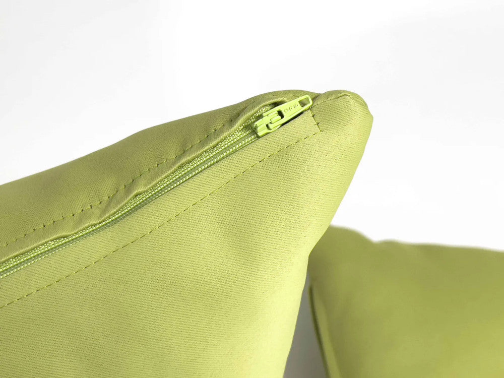 Díszpárna betéttel - cipzáros - BLACK OUT - kiwi zöld