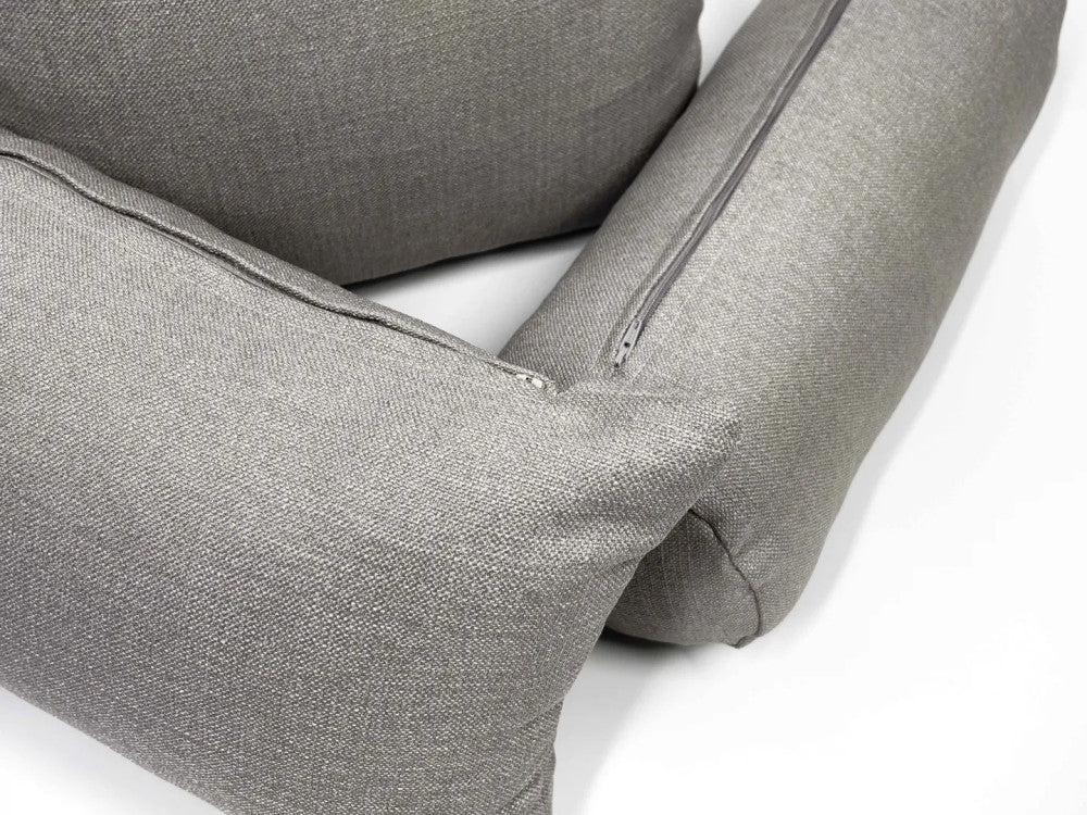 Díszpárna szettek betéttel - cipzáros - Szürkésbarna