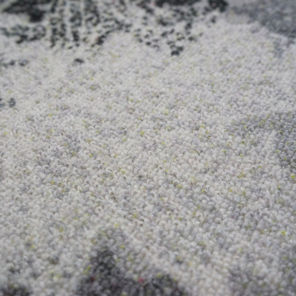 Doormat - Leaf pattern - Grey