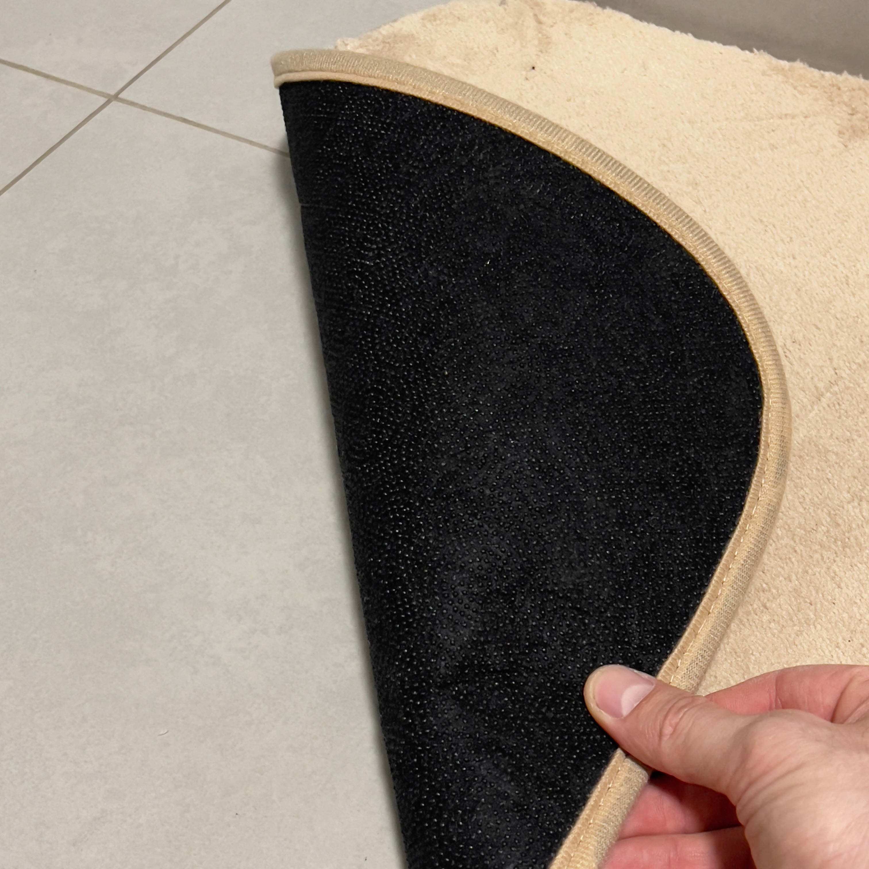 Beiges Badezimmerteppich-Set - 2-teilig - 50x80, 40x50 cm