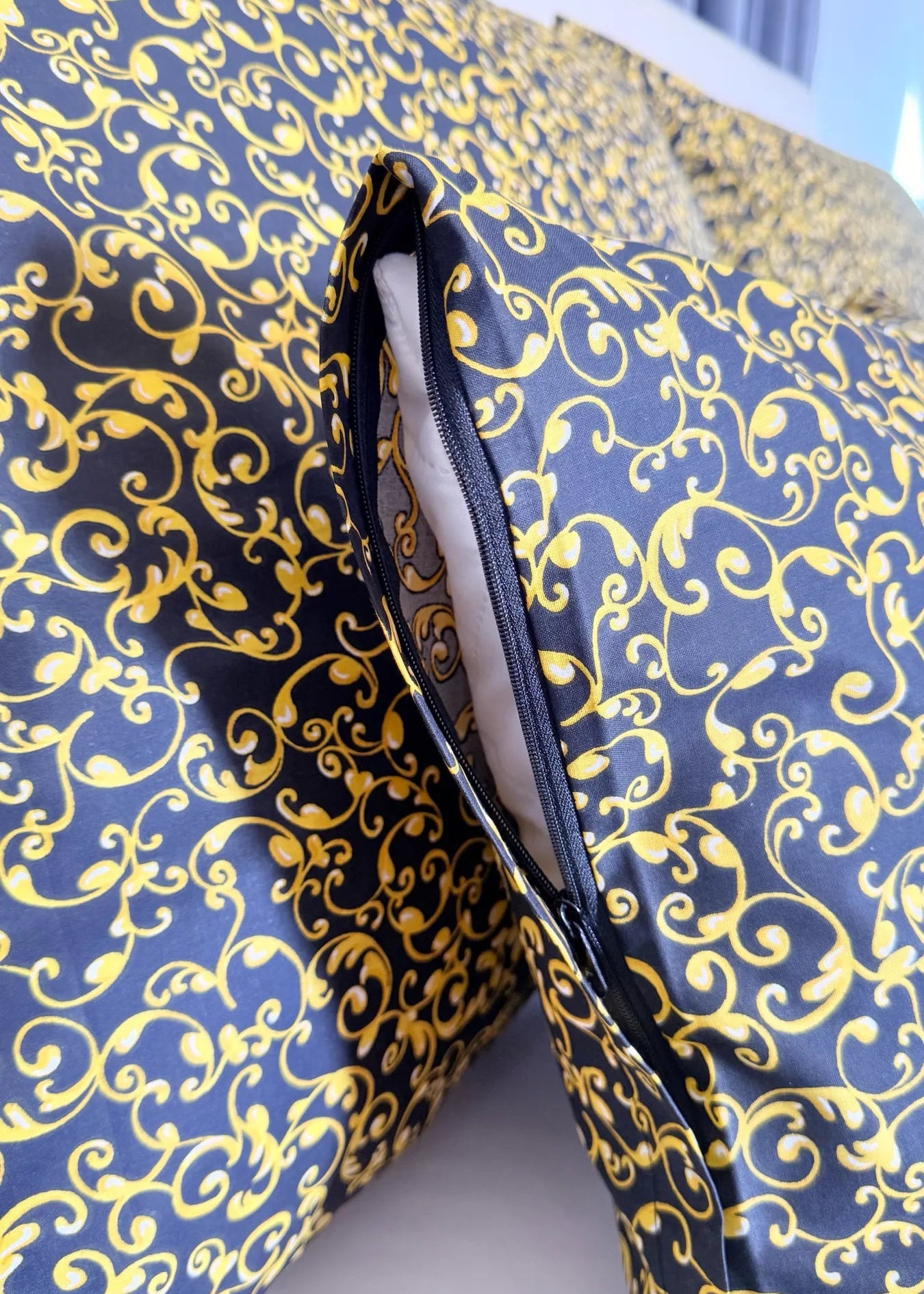 Cotton bed linen set - Blue circles