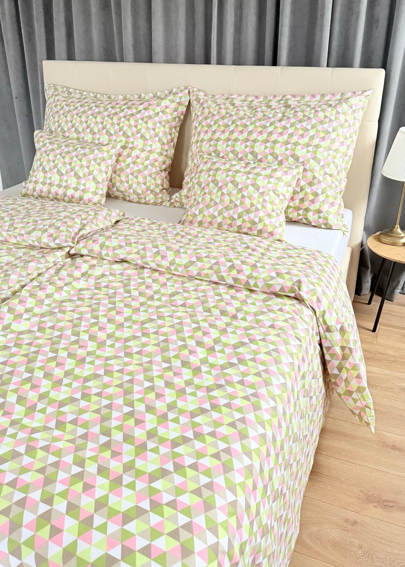 Baumwollbettwäscheset - Blaue Kreise