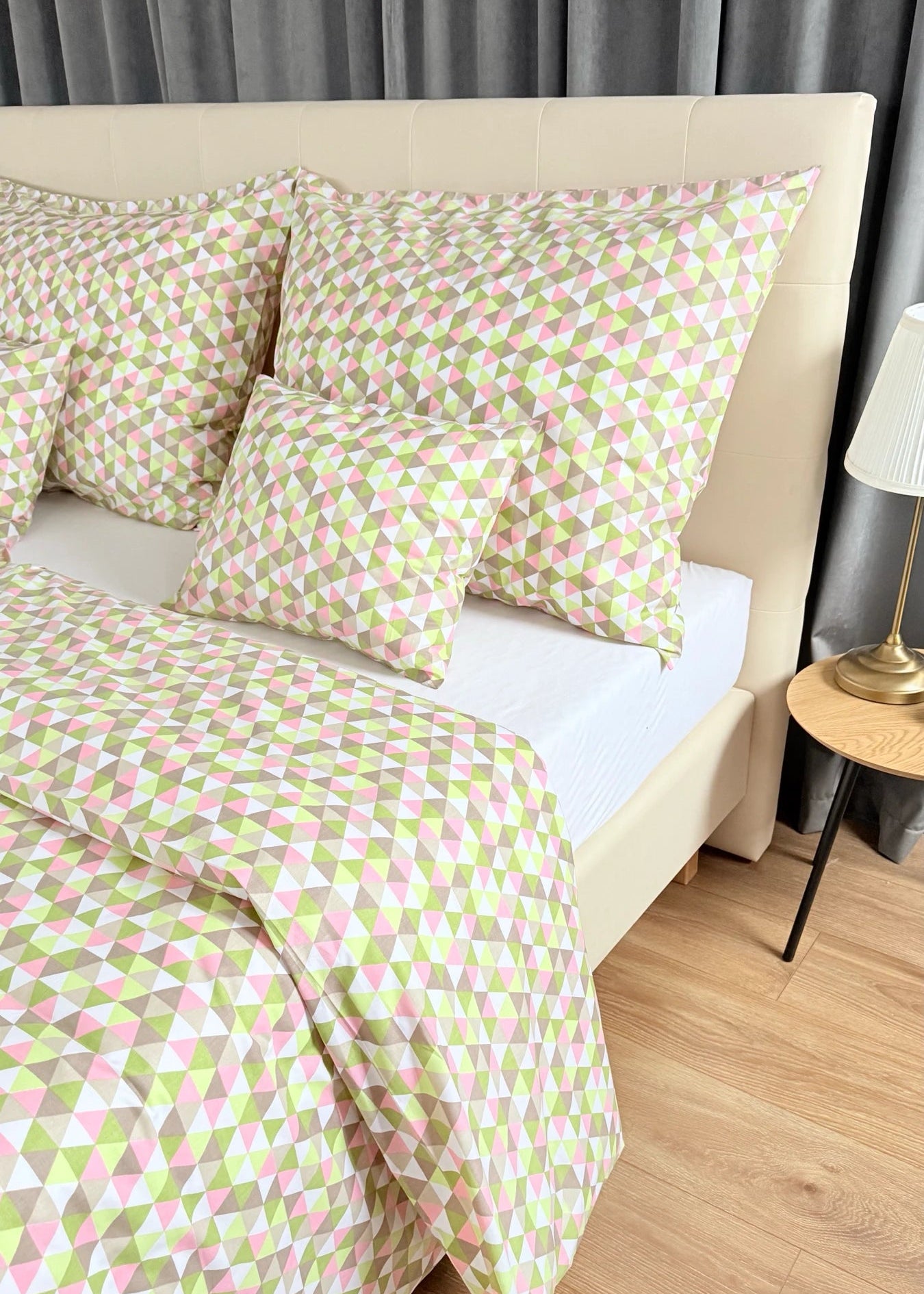 Baumwollbettwäscheset - Blaue Kreise