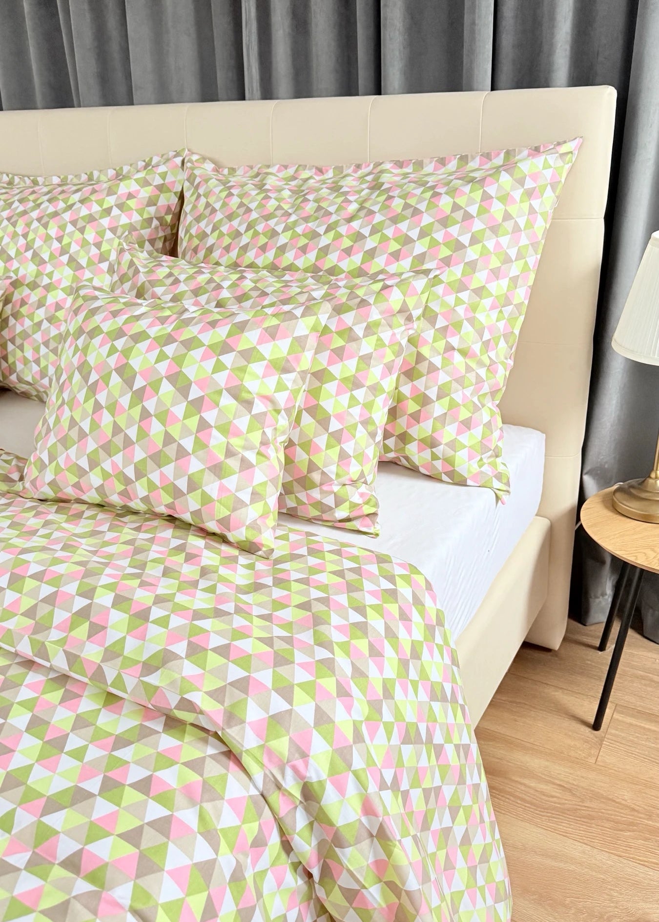 Baumwollbettwäscheset - Blaue Kreise