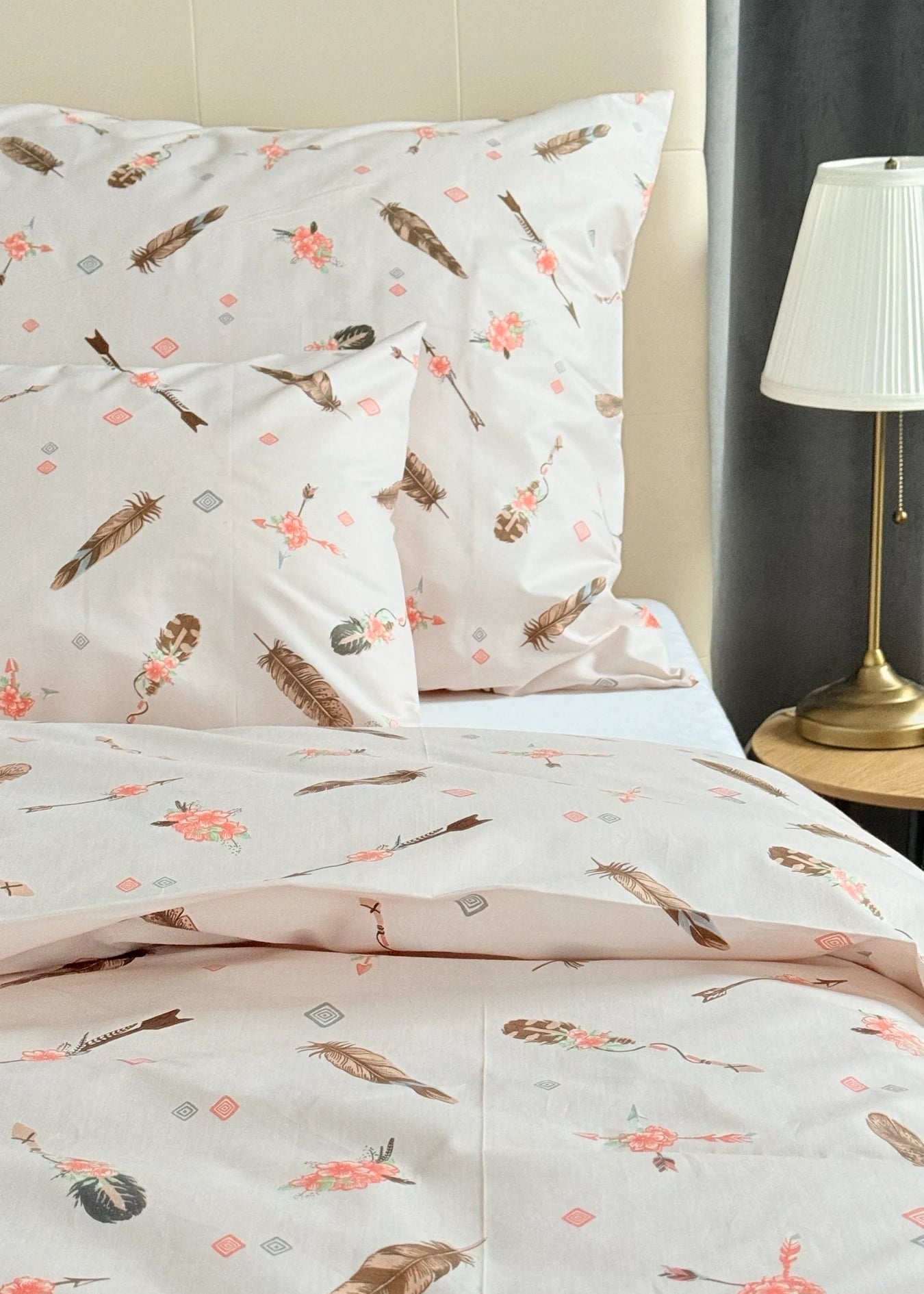 Baumwollbettwäscheset - Blaue Kreise