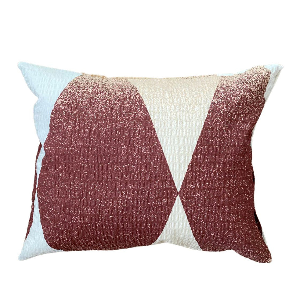 Crepe pillowcase - Brown/beige pattern