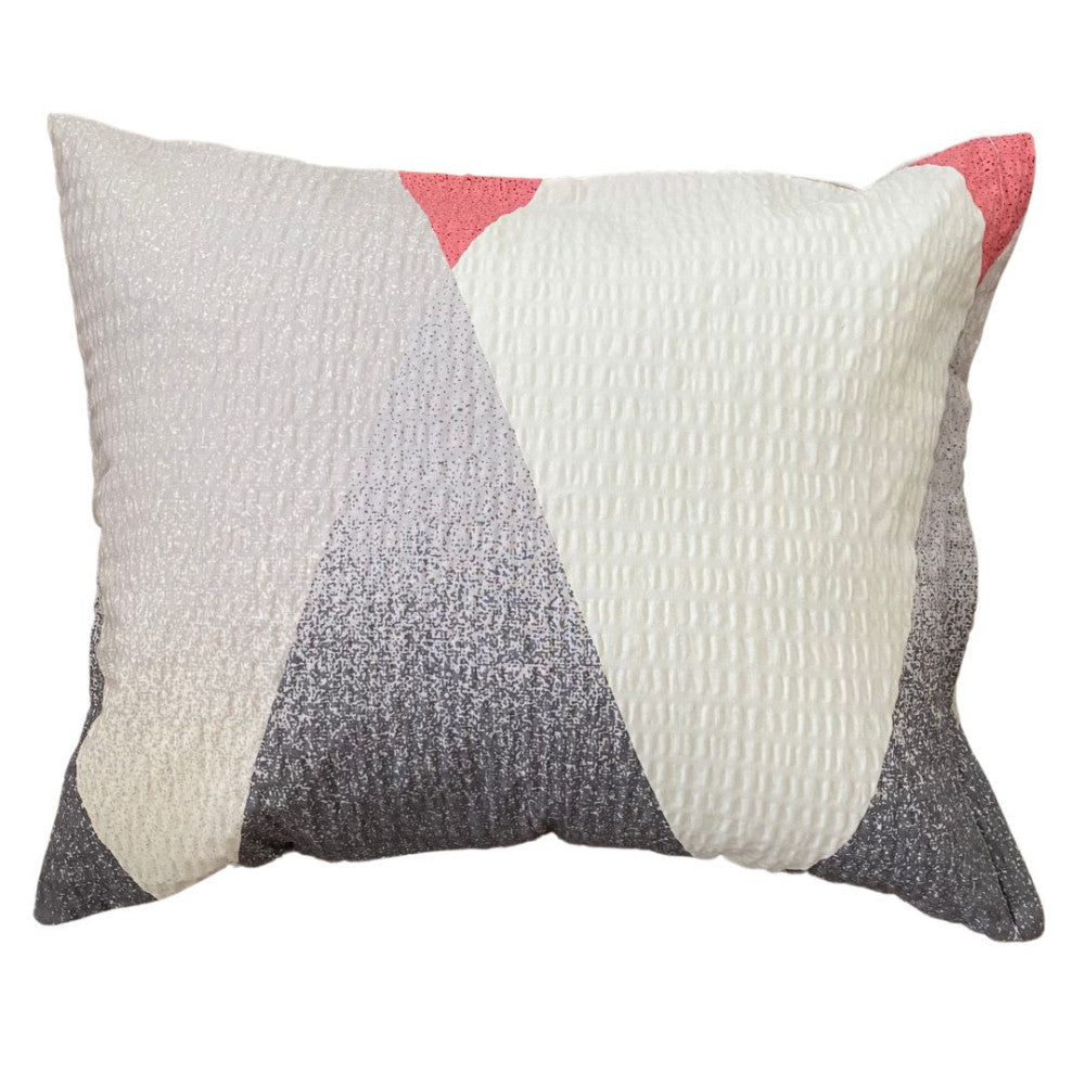 Krepp-Bettwäscheset 3-teilig - Burgunderrot/Beige Muster