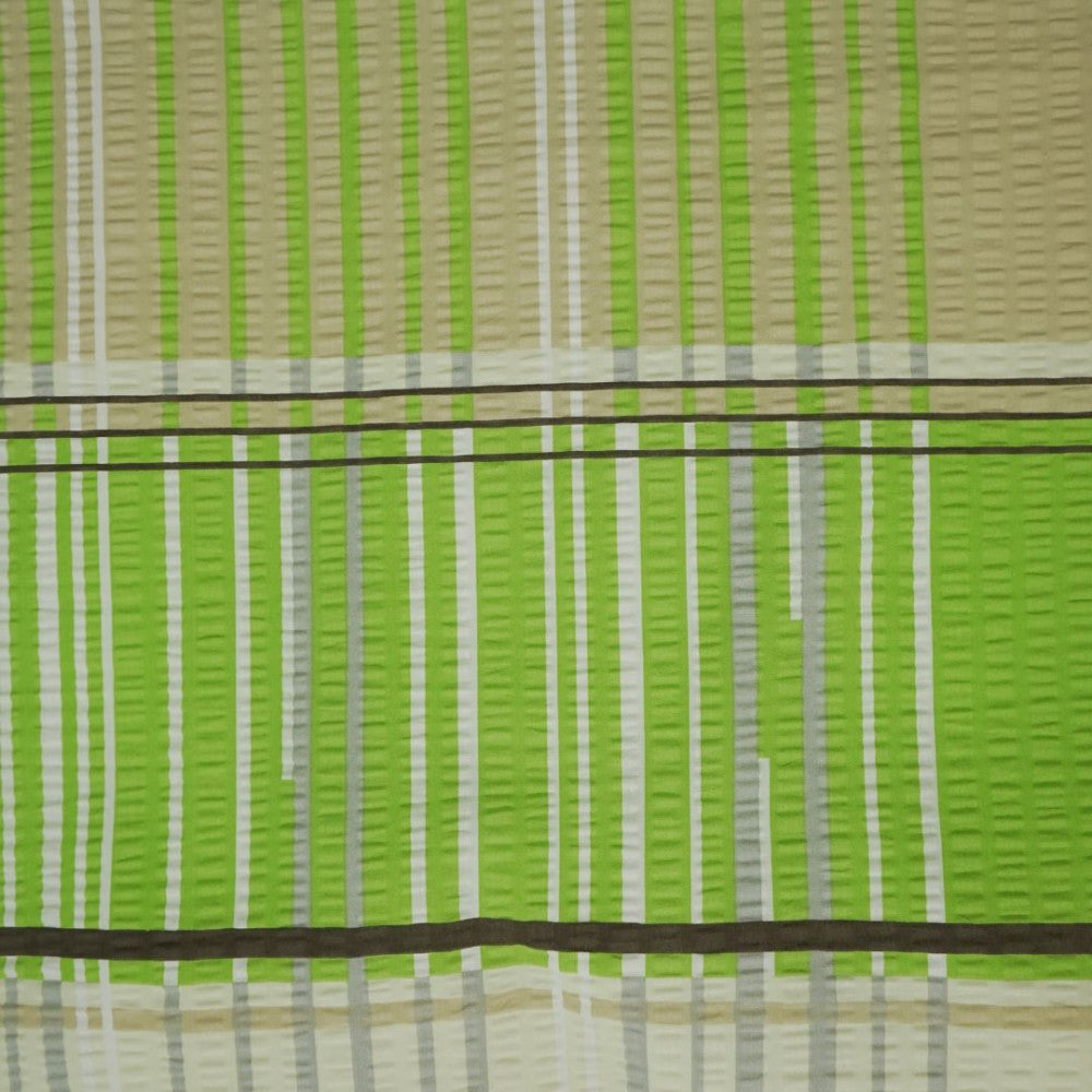 Krepp-Kissenbezug - Grün kariert