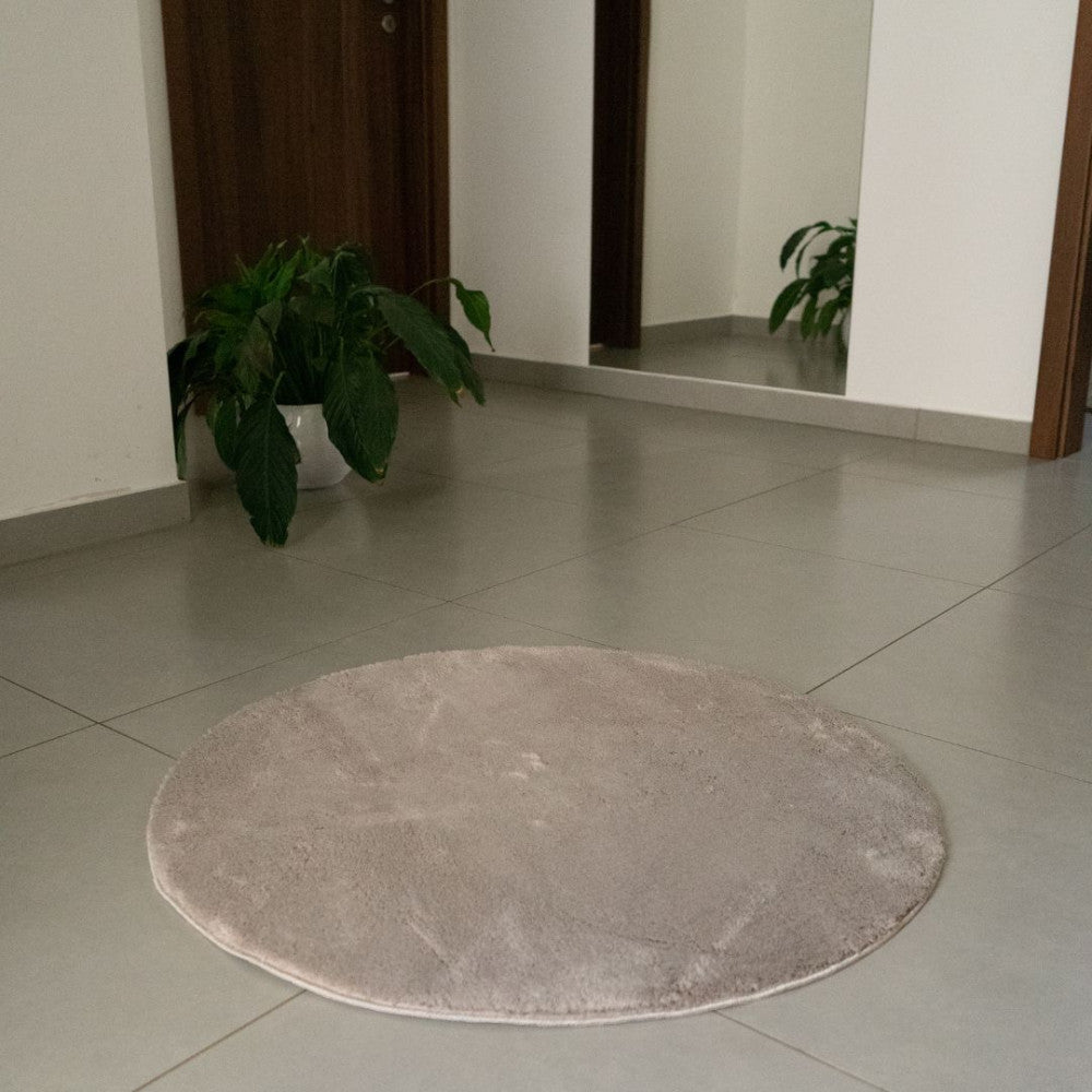 Royal round rug - beige