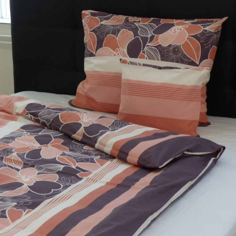 Cotton pillowcase - Brown/orange