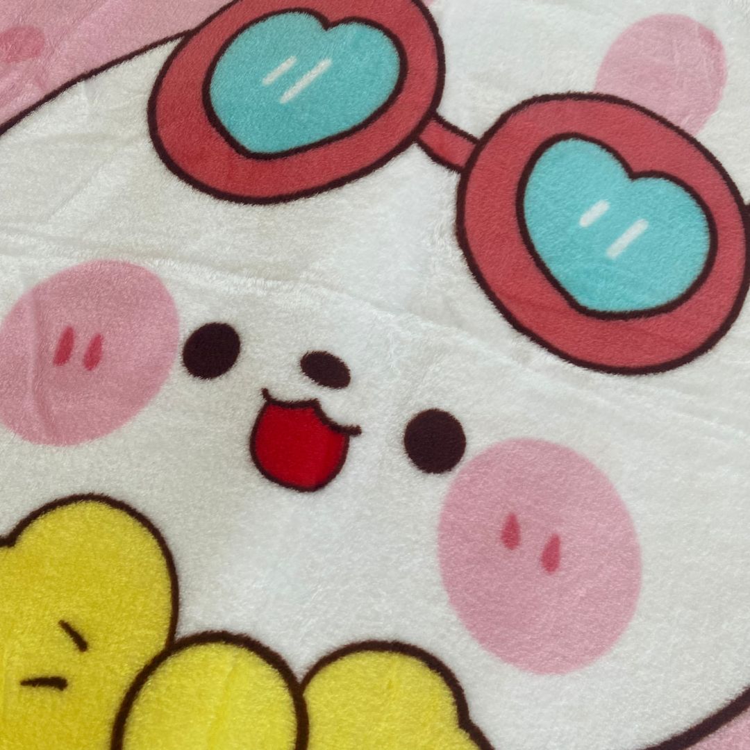 Pink bunny children's blanket - 100x140 cm