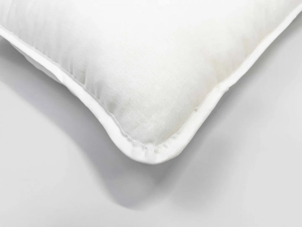 Allergy "STOP" anti-allergic pillow set /half pillow, small pillow/ 100% cotton cover with hem band