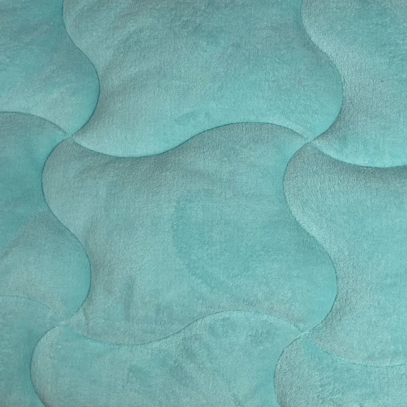 Soft - extra warm, soft double-sided winter blanket - turquoise/natural - 135x195 cm