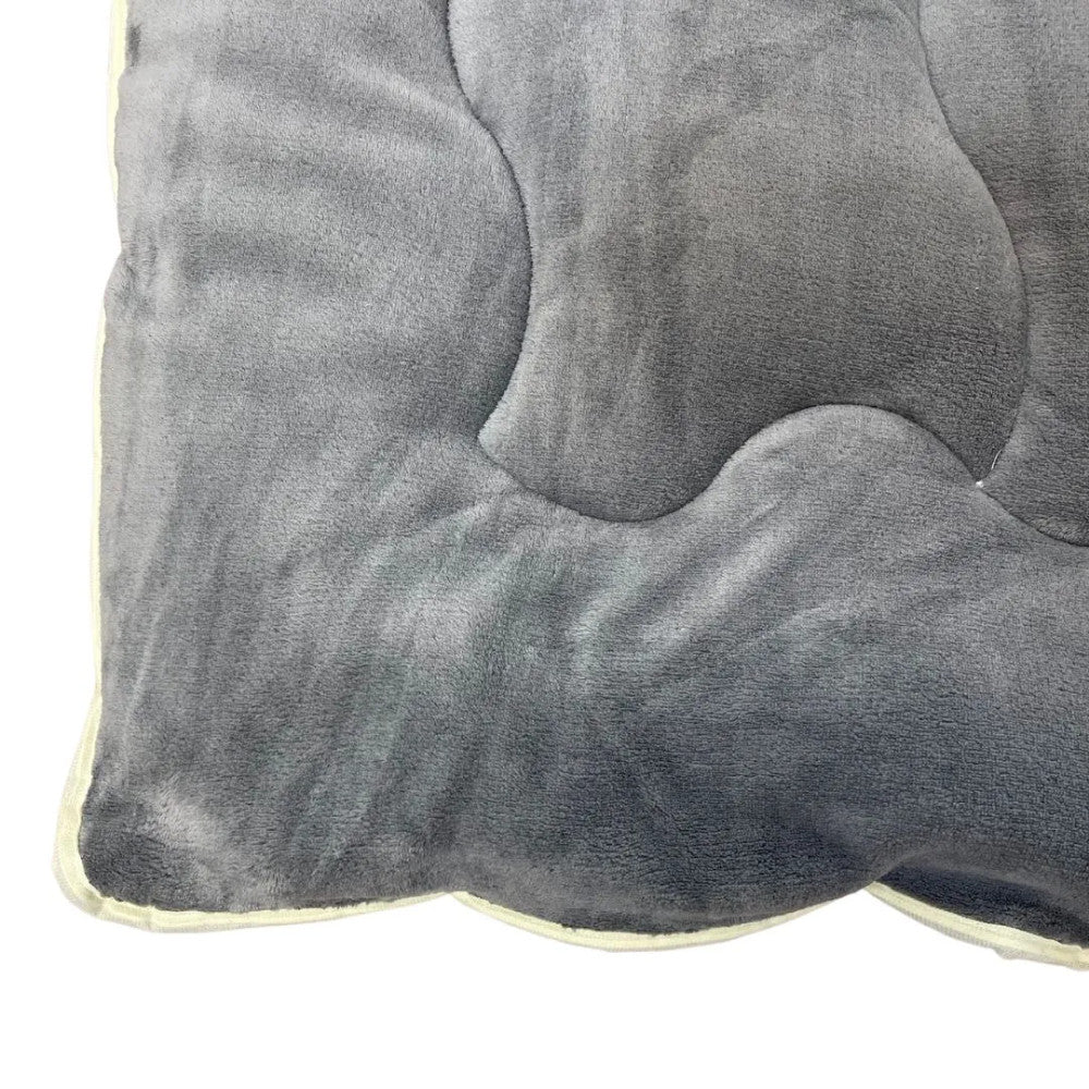 Soft - extra warm, soft double-sided winter blanket - grey/natural - 135x195 cm