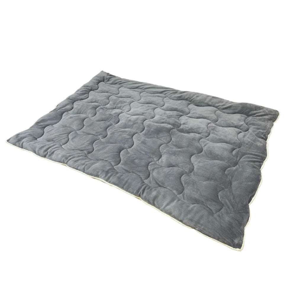 Soft - extra warm, soft double-sided winter blanket - grey/natural - 135x195 cm