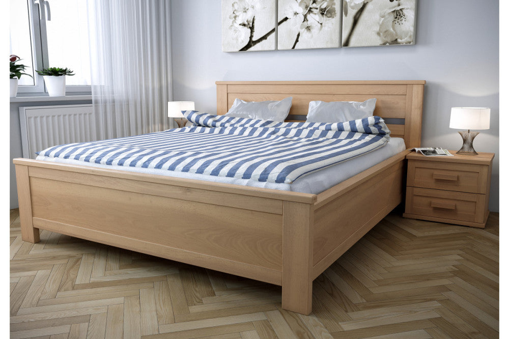 Laura bükk ágy ágyneműtartóval