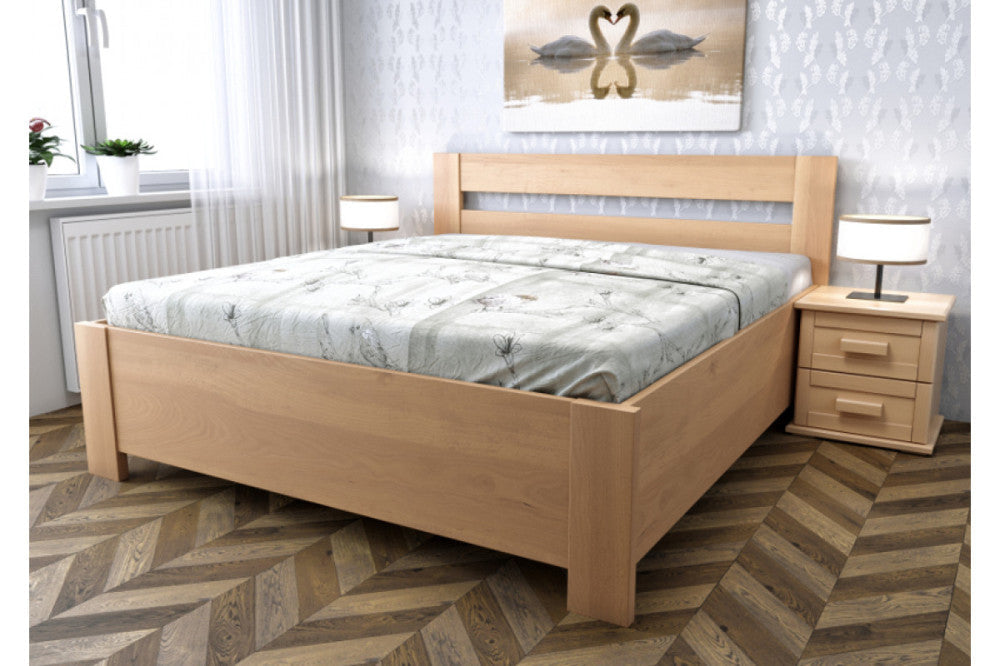 Sandra bükk ágy ágyneműtartóval