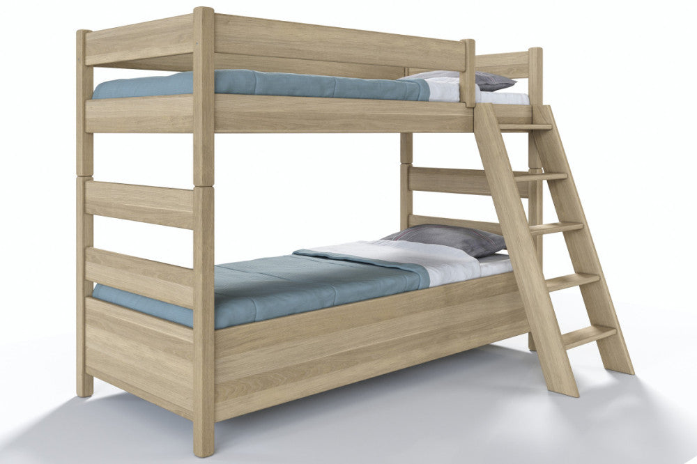 Junior 11-tier beech bed with linen holder