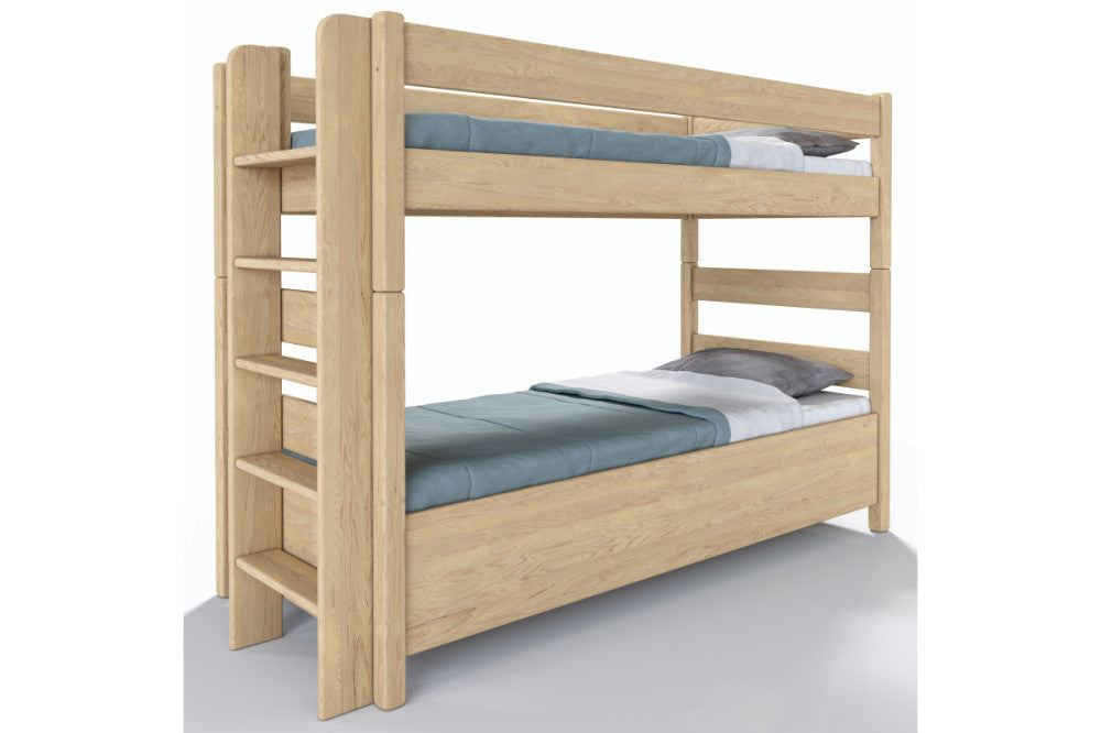 Junior 12-tier beech bed with linen holder