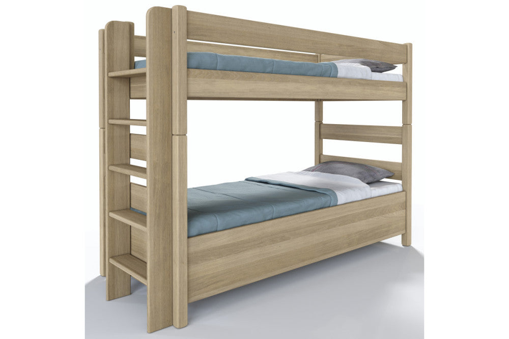 Junior 12-tier beech bed with linen holder