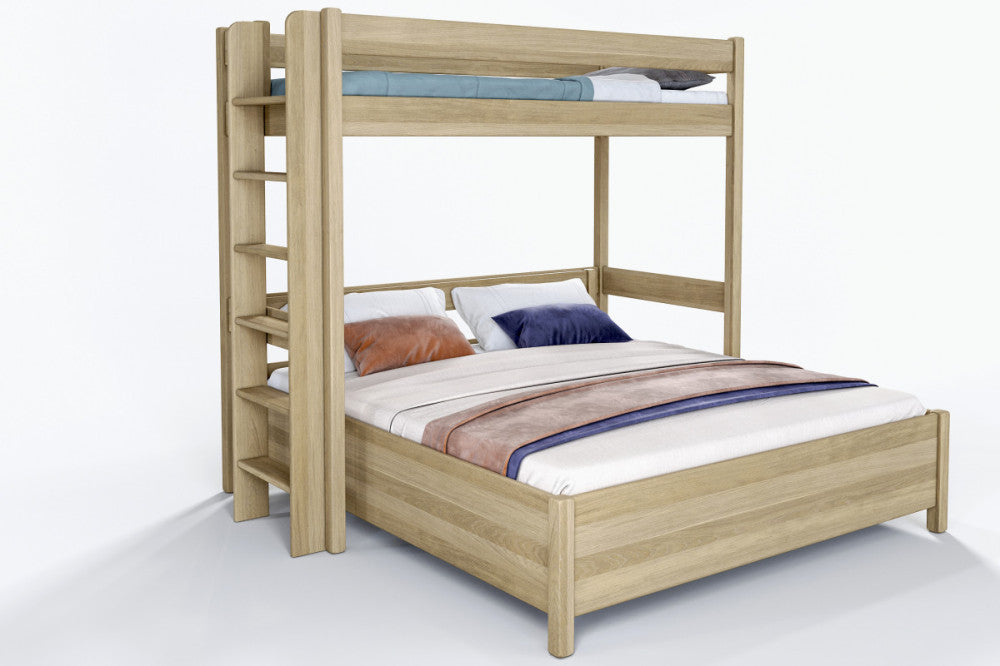 Junior 14-stöckiges Buchenbett mit Wäschehalter