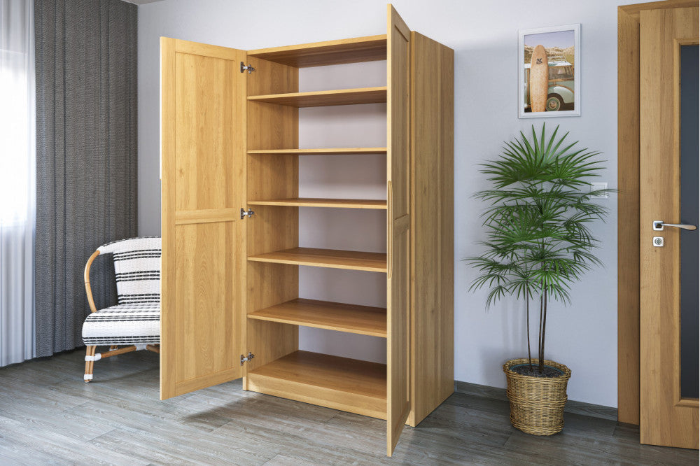 Teljesen fából készült bükk szekrény Pegas-Polcos