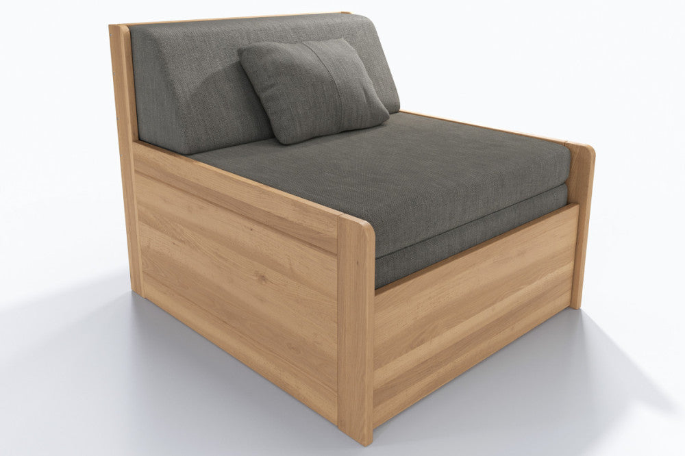 Sára folding beech armchair