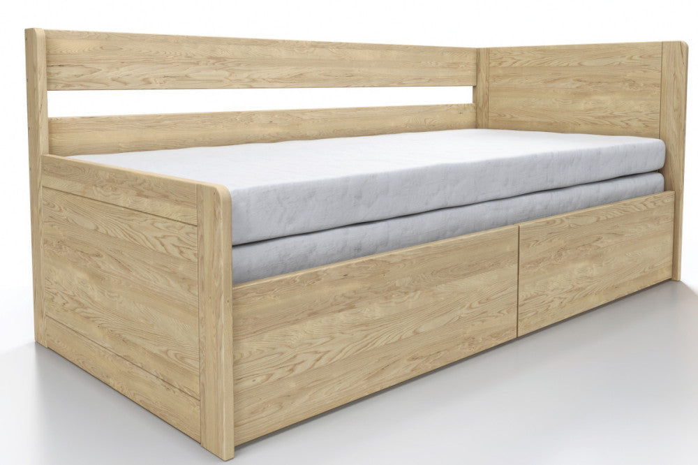 Sarah beech folding bed with a high headboard