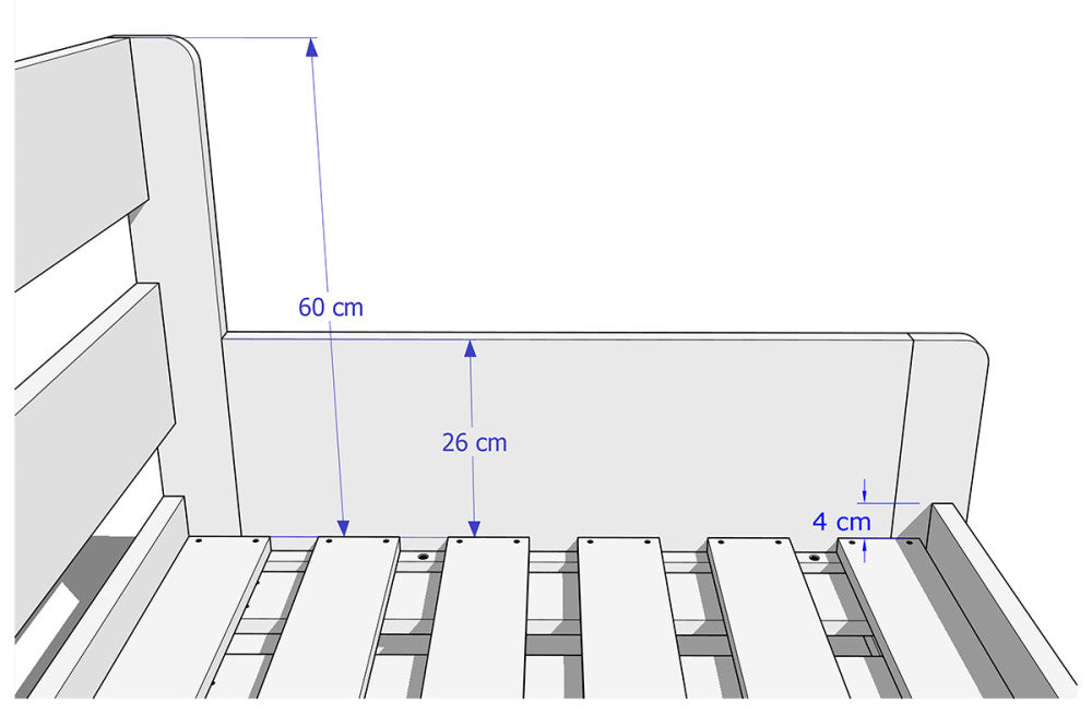 Sára beech folding bed