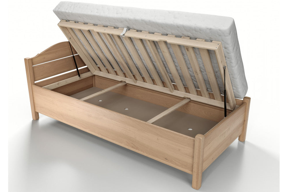 Maria bükk ágy ágyneműtartóval