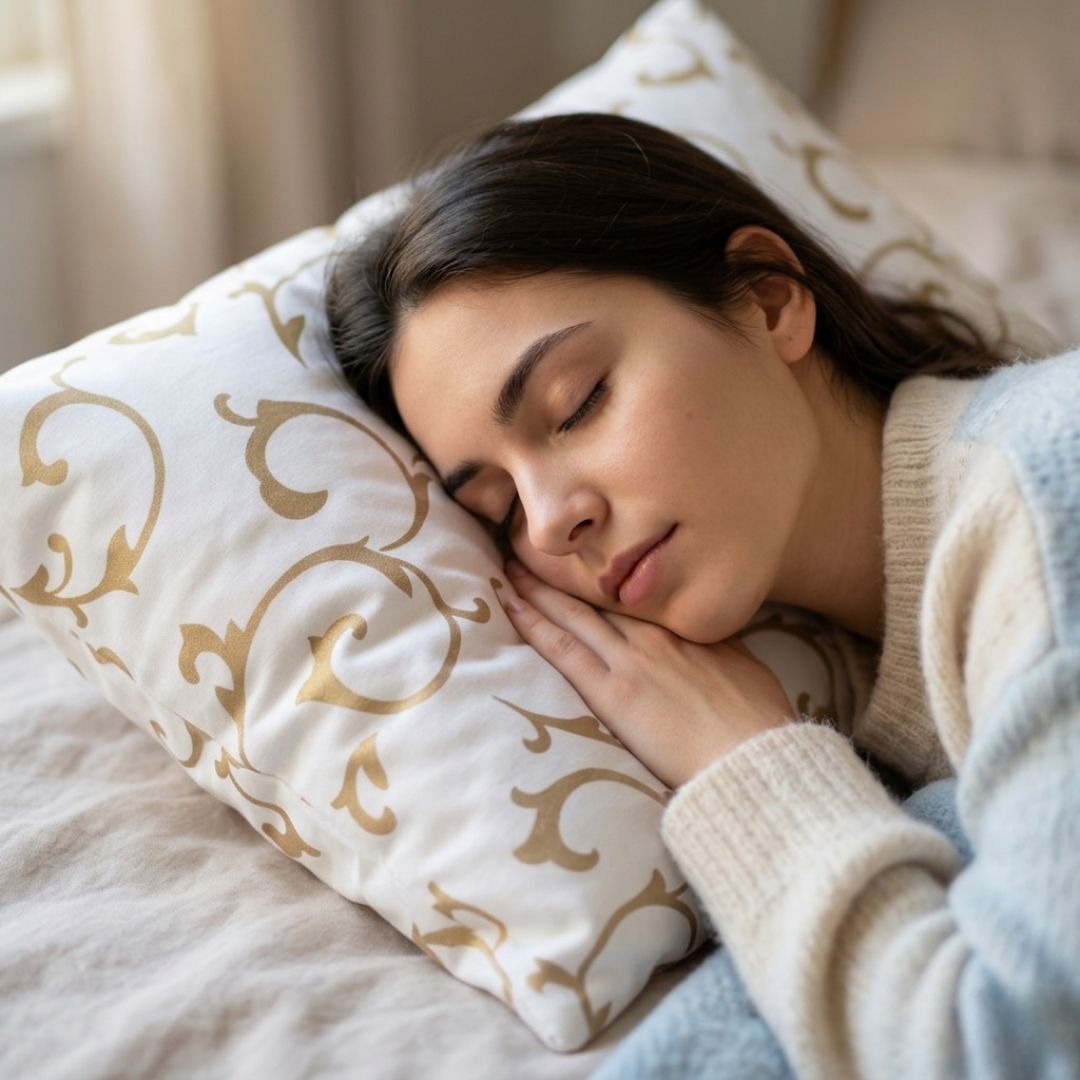 Cotton pillowcase - Powder floral