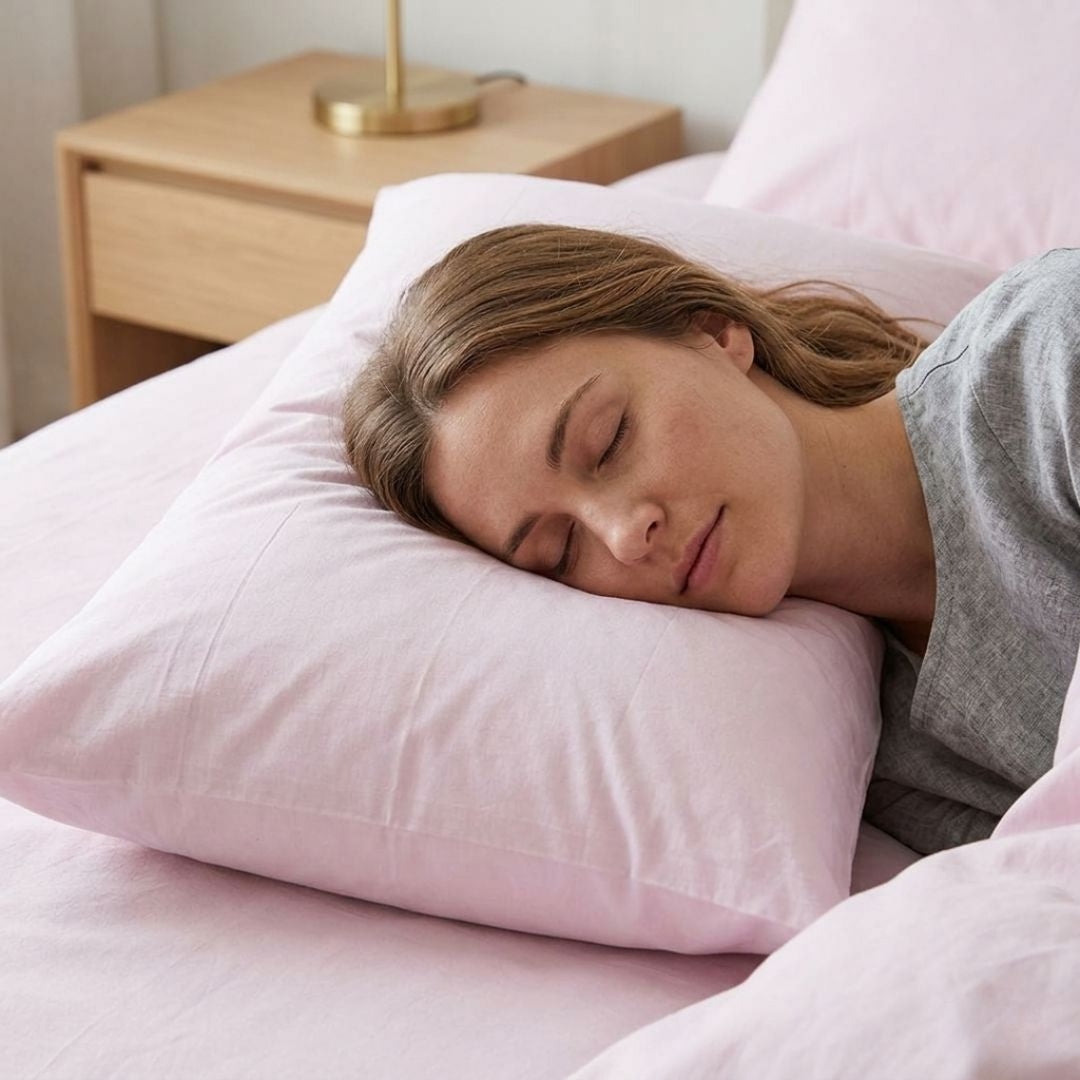 Pamut párnahuzat - Púder Rózsa