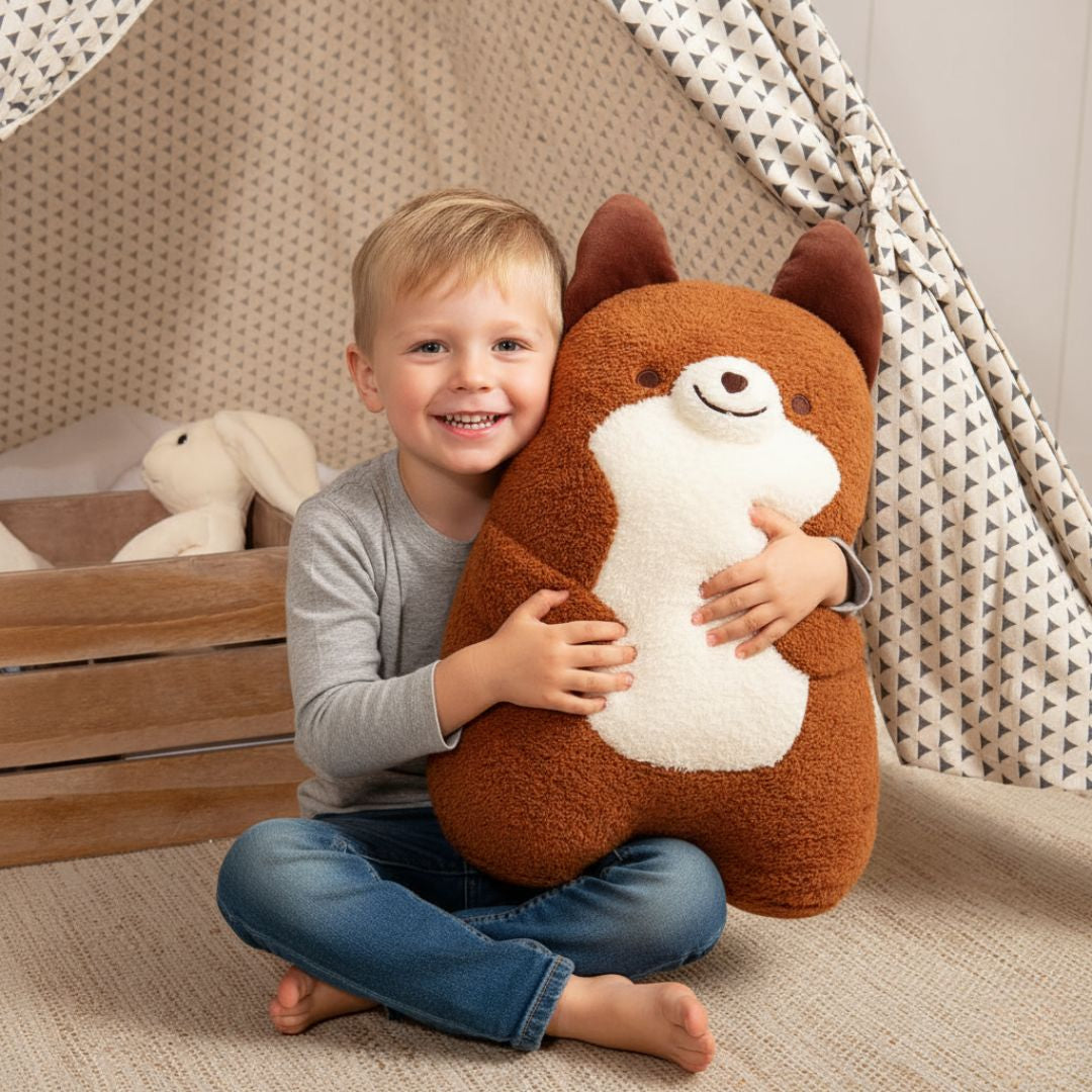 Puha barna mackó párna